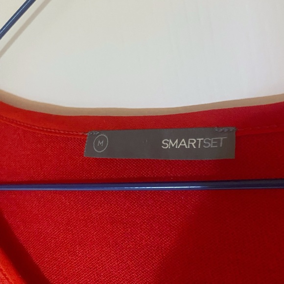 SMARTSET red long sleeve top size M - Picture 3 of 6